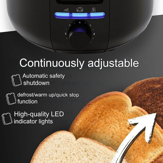 Clatronic Prăjitor de pâine 4 sloturi 1400W Negru