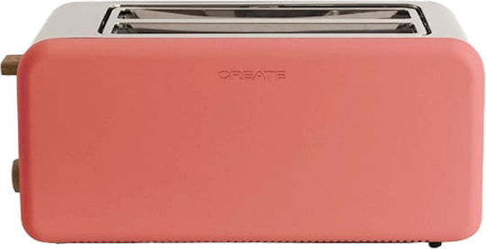 Create Retro XL Φρυγανιέρα 2 Θέσεων 1500W Πορτοκαλί