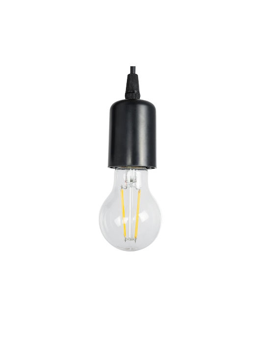 GloboStar Xylo Modern Leuchte Wand mit Fassung E27 Schwarz 16.5x19cm