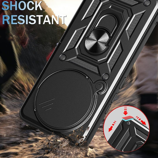 Techsuit Camshield Umschlag Rückseite Silikon Blau (Redmi Note 14 Pro+)
