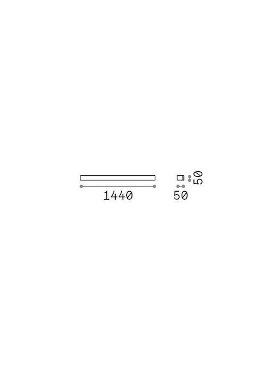 Ideal Lux Linea Φωτιστικό Μπάνιου LED 5x5εκ.
