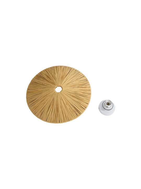 GloboStar Colombo Lamp Wall with Socket E27 Beige 40x4.5x9cm