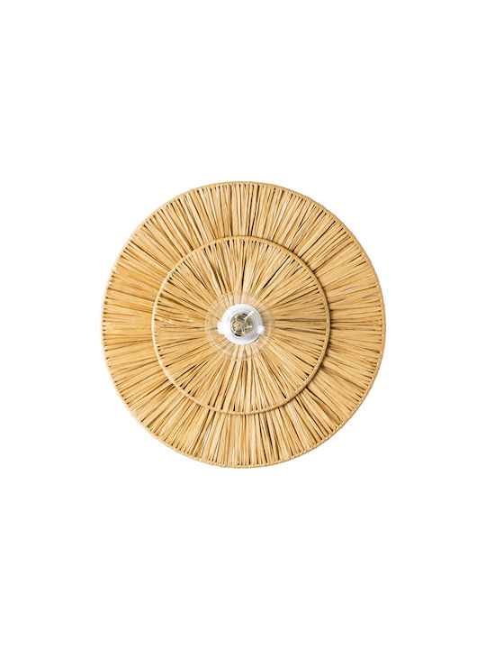 GloboStar Colombo Leuchte Wand mit Fassung E27 Beige 40x9cm