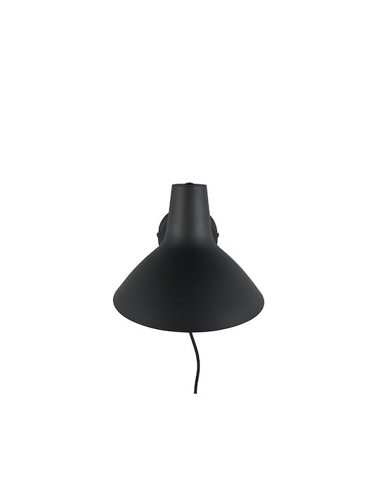 Trio Lighting Модерен Осветително тяло За стена С щепсел с фасунга E27 Черен 20см.