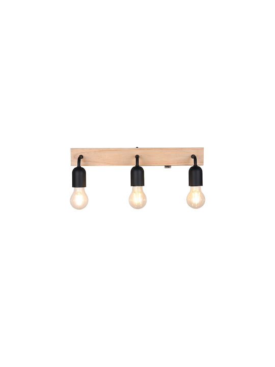 Trio Lighting Modern Lamp Bathroom with Socket E27 and Switch Beige 45x11x11cm