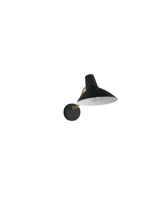 Trio Lighting Модерен Осветително тяло За стена С щепсел с фасунга E27 Черен 20см.