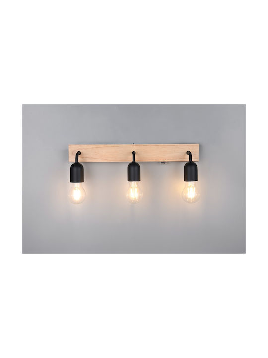 Trio Lighting Modern Lamp Bathroom with Socket E27 and Switch Beige 45x11x11cm