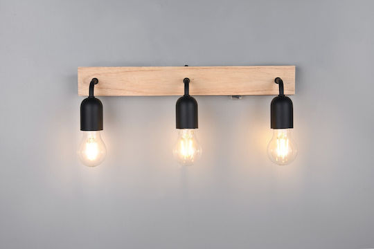 Trio Lighting Modern Lamp Bathroom with Socket E27 and Switch Beige 45x11x11cm