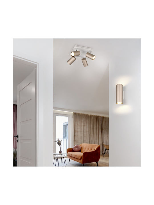 Trio Lighting Marley Modern Lamp Wall with Socket GU10 Brown 6x8x6cm