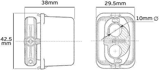VK Lighting Surface Mounted Electrical Box in Gray Color
