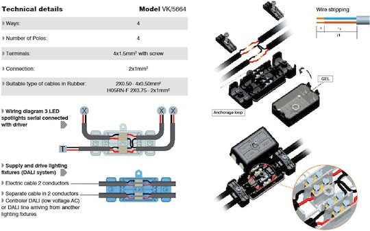 VK Lighting Surface Mounted Electrical Box in Black Color