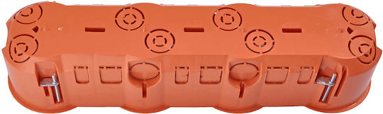 PAWBOL Surface Mounted Electrical Box for Drywall IP30 in Orange Color