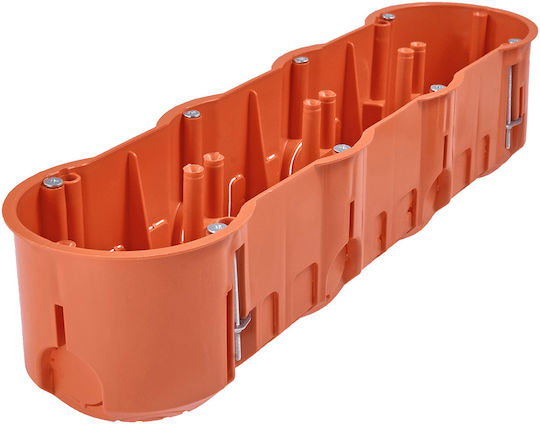 PAWBOL Surface Mounted Electrical Box for Drywall IP30 in Orange Color
