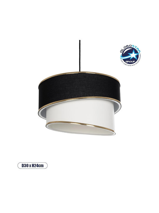 GloboStar Sonia Pendant Light Black with Socket E27 30x30x24cm