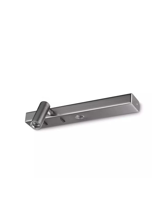 Ideal Lux Φωτιστικό Τοίχου Ασημί 22x6x60εκ. Ideal Lux Φωτιστικό Τοίχου Ασημί 22x6x60εκ.