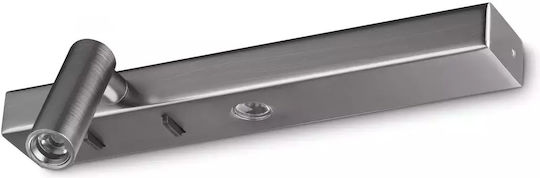 Ideal Lux Leuchte Wand Silber 22x6x60cm Ideal Lux Leuchte Wand Silber 22x6x60cm