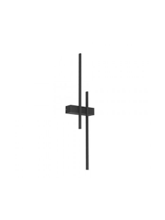 Redo Group Tangent Modern Lamp Wall with Integrated LED and Warm White Light Black 63.4cm
