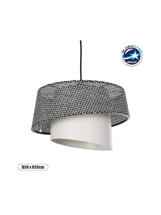 GloboStar Alina Pendant Light Gray with Socket E27 30x30x93cm