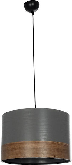 GloboStar Zyklus Κρεμαστό Φωτιστικό Γκρι με Ντουί E27 36x36x73εκ.