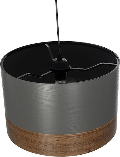 GloboStar Zyklus Κρεμαστό Φωτιστικό Γκρι με Ντουί E27 36x36x73εκ.