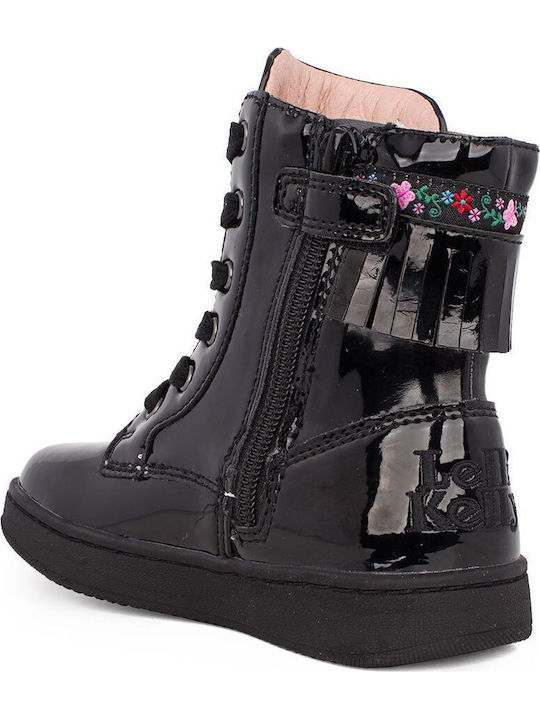 Kids Boots with Zipper Black