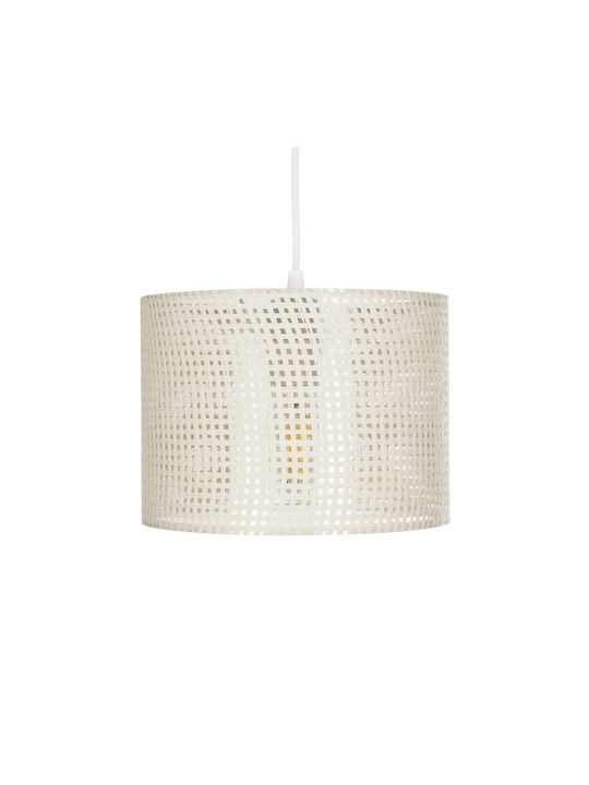 GloboStar Clairie Pendant Light White with Socket E27 22x22x93cm