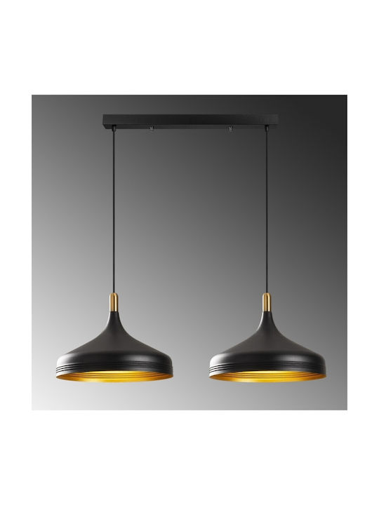 Opviq Pendant Light Black Rail with Socket E27 68x36x132cm