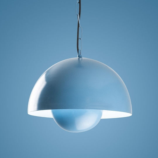 Opviq Kure Hängelampe Blau mit Fassung E27 30x30x70cm.