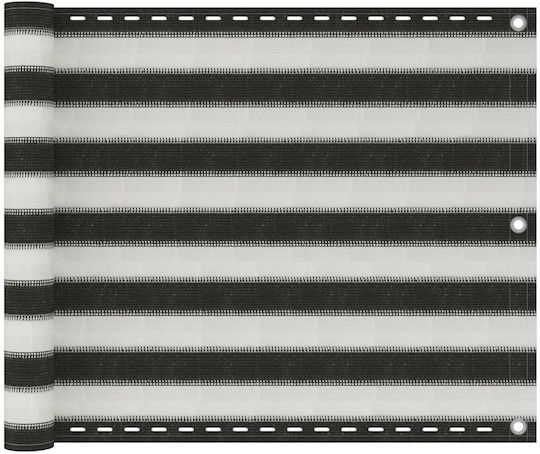 vidaXL Rectangular Shade Divider Multicolour in Roll With Hoop & with PU Coating 0.75x6m