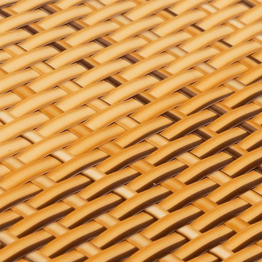 Separator de balcon 10 bucăți deschis maro 255x19cm ratan sintetic