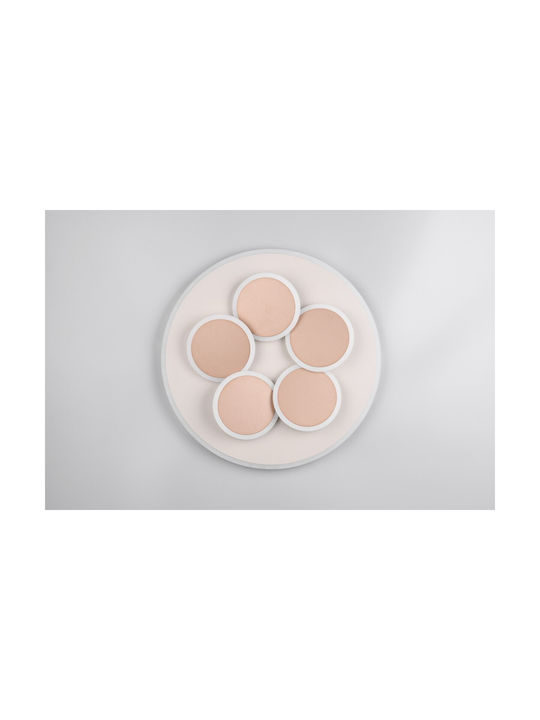 Trio Lighting Πλαφονιέρα Οροφής 49εκ. Γκρι με Ενσωματωμένο LED και Τηλεχειριστήριο
