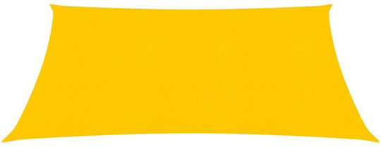vidaXL Square Shade Sail Yellow 5x5m 160gr/m²
