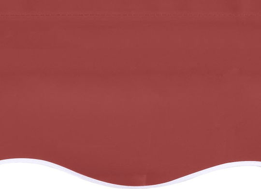 vidaXL Τεντόπανο Κόκκινο με Επίστρωση PU 2.5x3.5m