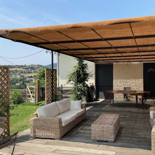 Showood Ορθογώνιο Πανί Σκίασης Καφέ 2x3m