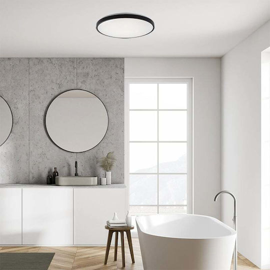 Rabalux Deckenleuchte Badezimmer Schwarz mit Integrierter LED