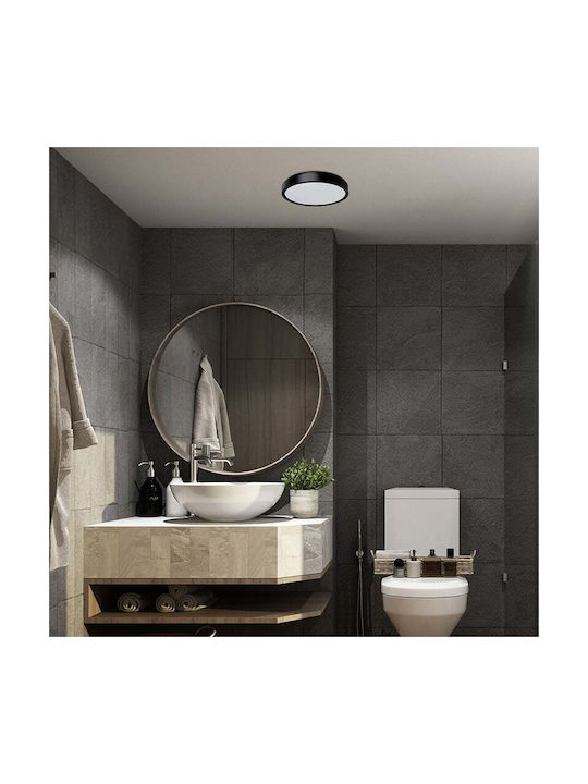 Rabalux Plafonieră de Tavan Baie Neagră cu LED Integrat