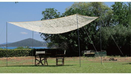 Home & Camp Rectangular Camouflage Net Gray With Hoop 3x4m