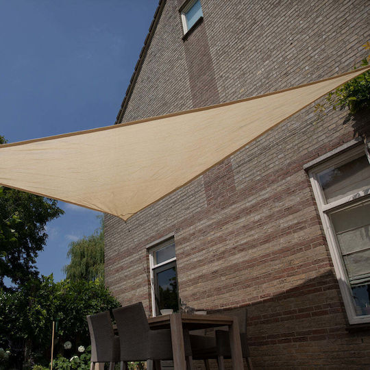 Showood Dreieck Sonnensegel Beige 4x5.7x4m