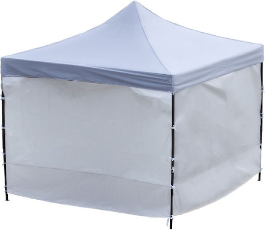 MalTrack Acoperiș pentru foișor Gri cu acoperire PVC 3x3m