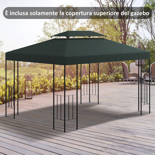 Outsunny Κάλυμμα για Κιόσκι Γκρι 3x4m