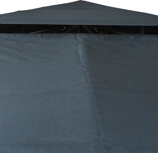 Outsunny Gazebo Κάλυμμα για Κιόσκι Γκρι 3x3m