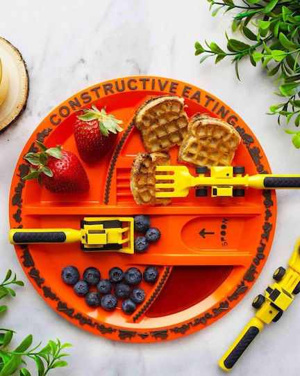 Παιδικό Σετ Φαγητού Constructive Eating Construction 4 Τεμαχίων Πιάτο