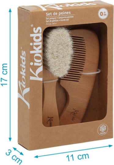 Kiokids Baby Brush & Comb 2pcs