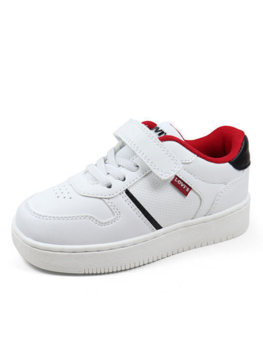 Mini Παιδικά Sneakers με Σκρατς Λευκά