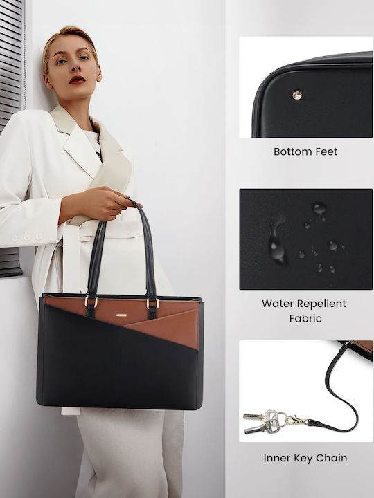 Women's Bag Shopper Shoulder Black / Coffee
