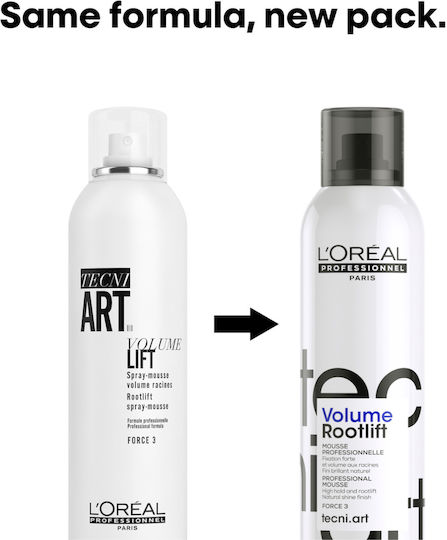 L'Oréal Professionnel Techni Art Volume Lift Force 3 Rootlift Spray-Mousse Αφρός Μαλλιών Όγκος 250ml
