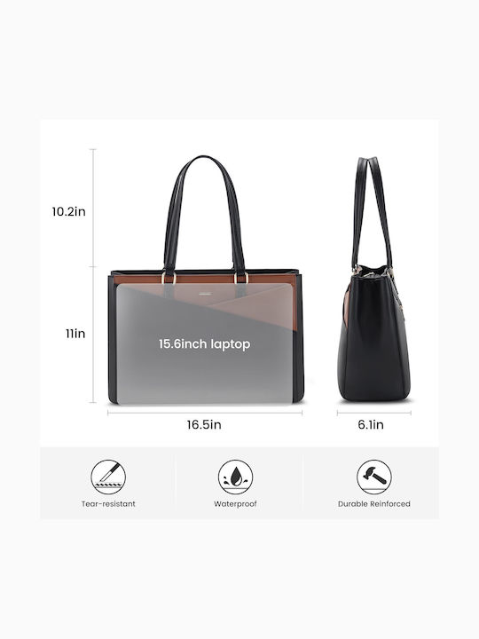 Women's Bag Shopper Shoulder Black / Coffee