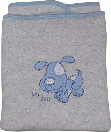 Beboulino Babydecke Wickeltücher für Kinderzimmer Hund 80x90cm