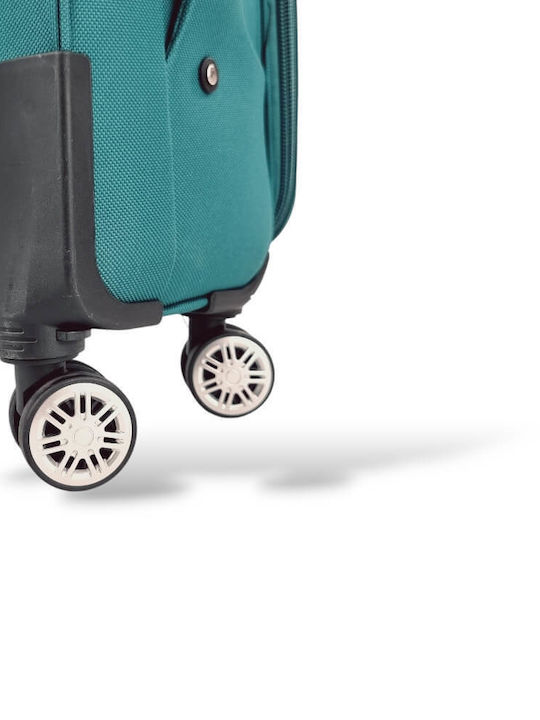 Playbags Cabin Fabric Petrol Suitcase With 4 Wheels Height 55cm