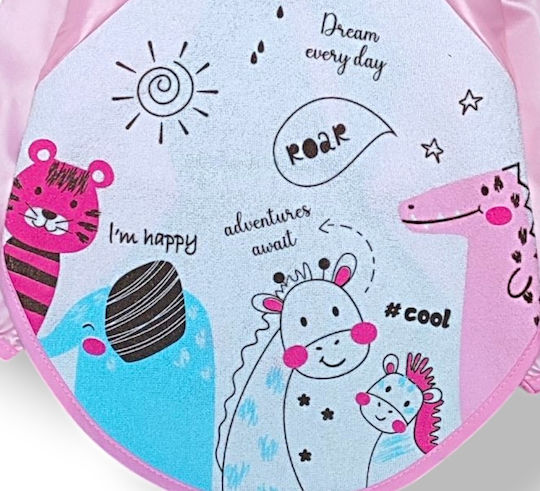 Babydom Wasserdicht Schutzanzug Stoff mit Ärmel Pink